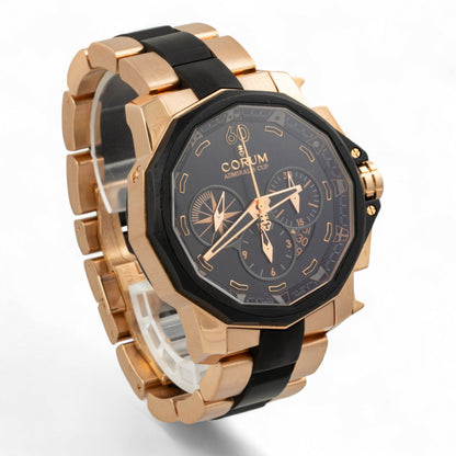 Corum Admiral's Cup Challenger 753.935.91/V791 AN12 BLACK 48mm 18K ROSE GOLD BOX