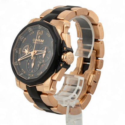 Corum Admiral's Cup Challenger 753.935.91/V791 AN12 BLACK 48mm 18K ROSE GOLD BOX