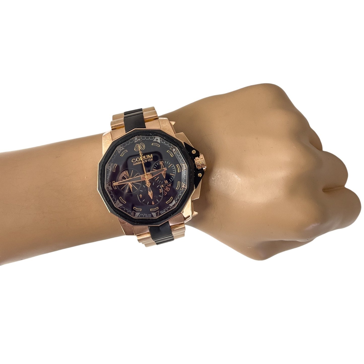 Corum Admiral's Cup Challenger 753.935.91/V791 AN12 BLACK 48mm 18K ROSE GOLD BOX