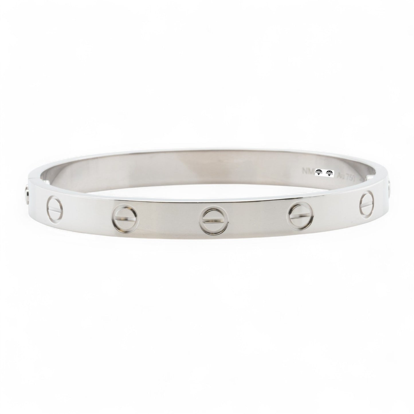 Cartier Love 18k White Gold Bangle Bracelet Size 16 2021 SCREWDRIVER BOX + CERT