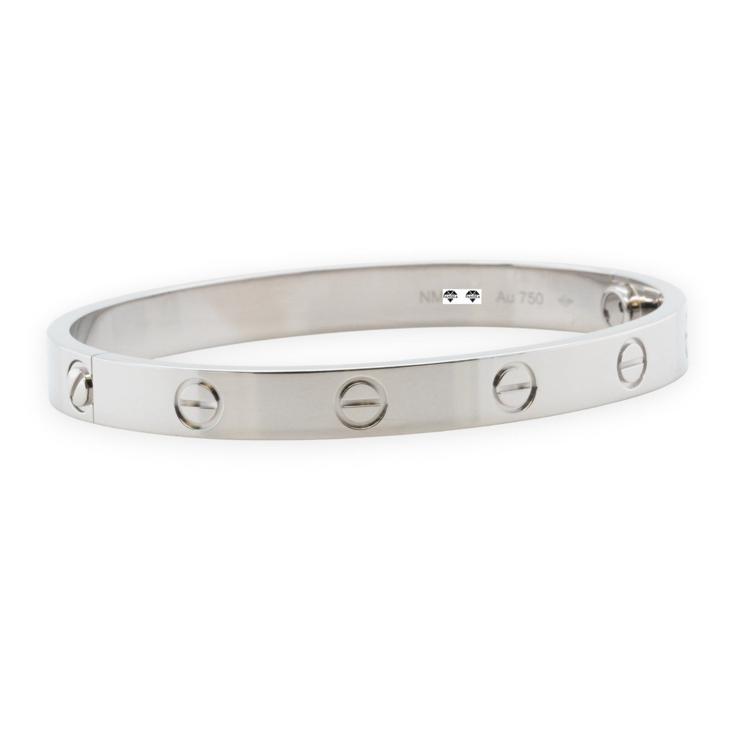 Cartier Love 18k White Gold Bangle Bracelet Size 16 2021 SCREWDRIVER BOX + CERT
