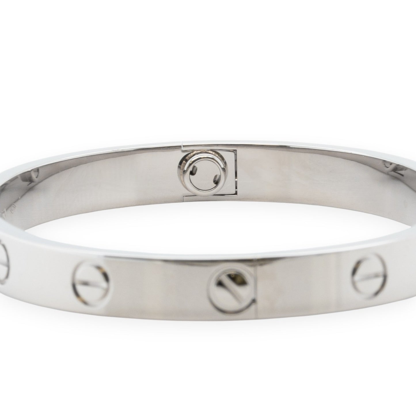Cartier Love 18k White Gold Bangle Bracelet Size 16 2021 SCREWDRIVER BOX + CERT