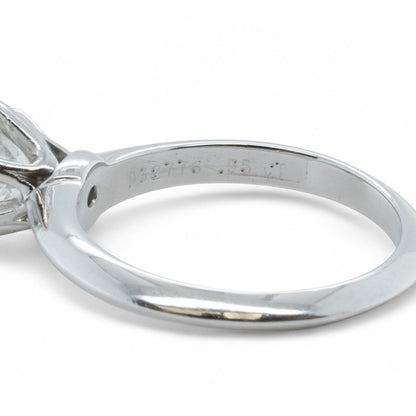 Tiffany & Co. 950 Platinum Diamond Engagement Ring 0.95ct I VS2 BOX + APPRAISAL