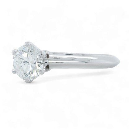 Tiffany & Co. 950 Platinum Diamond Engagement Ring 0.95ct I VS2 BOX + APPRAISAL