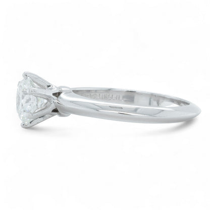 Tiffany & Co. 950 Platinum Diamond Engagement Ring 0.95ct I VS2 BOX + APPRAISAL