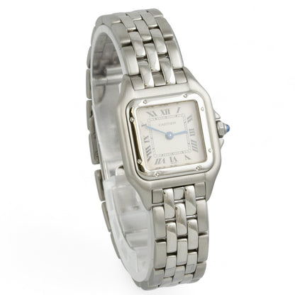 Cartier Panthere 1320 Stainless Steel Ladies 22mm Quartz Watch w/ POUCH