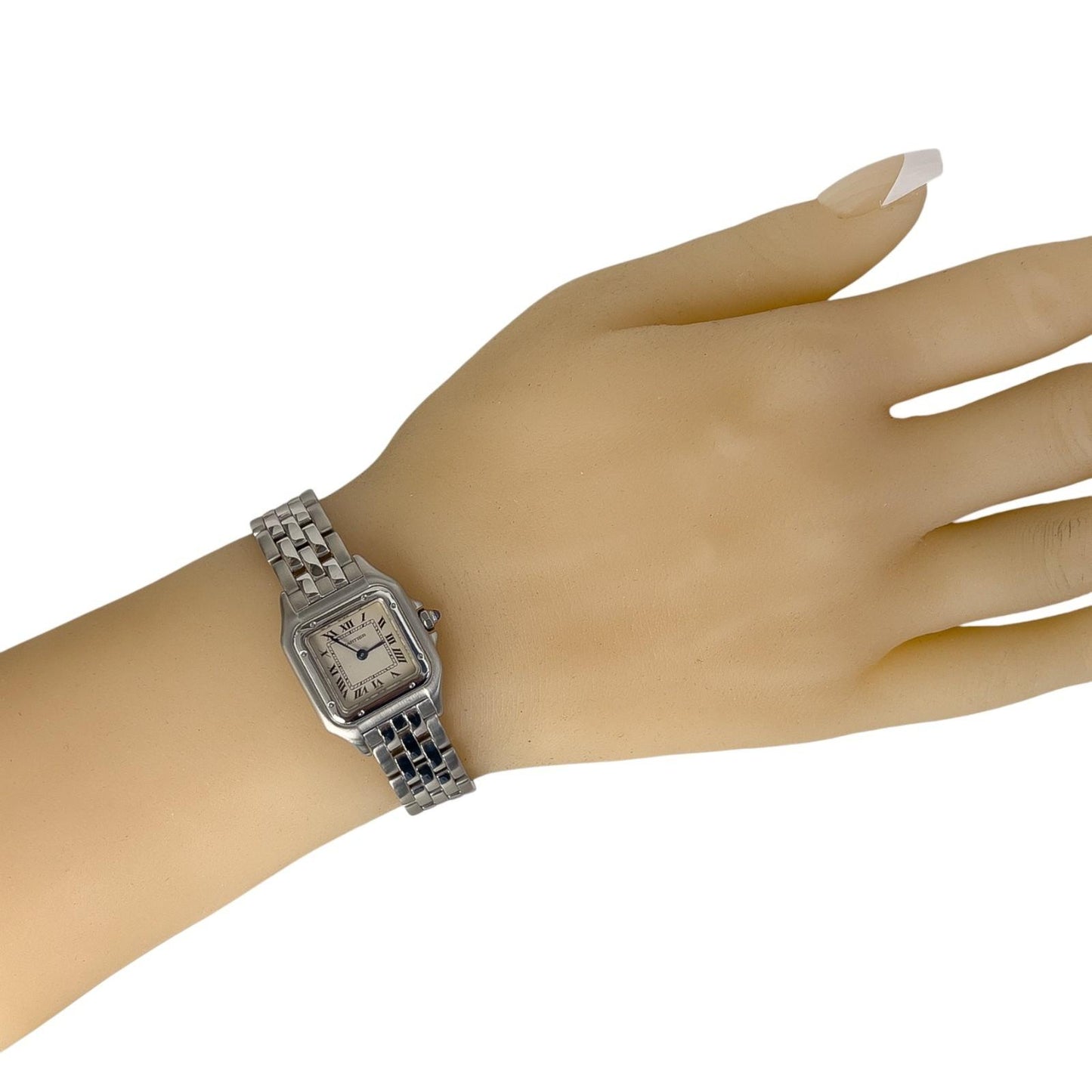 Cartier Panthere 1320 Stainless Steel Ladies 22mm Quartz Watch w/ POUCH