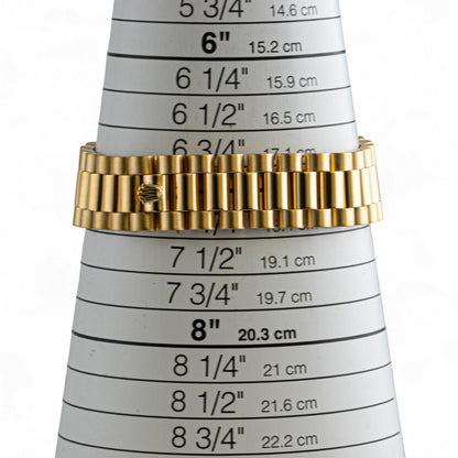 1985 Rolex Day-Date President 18038 CHAMPAGNE DIAMOND 36mm 18k Yellow Gold Watch