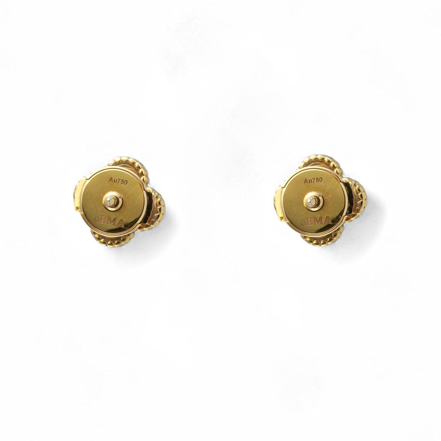 Van Cleef Arpels Onyx Sweet Alhambra 18k Yellow Gold Earrings POUCH RECPT CERT