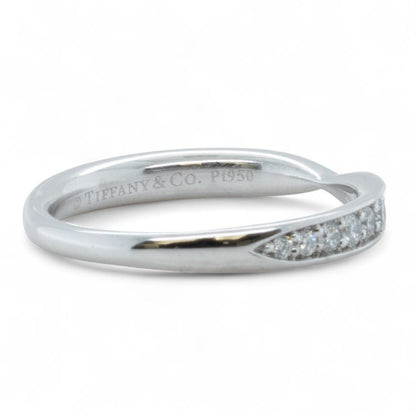 Tiffany & Co Platinum Diamond Engagement Wedding Ring Set 0.93ct I VVS2 BOX CERT