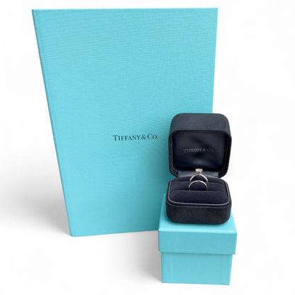 Tiffany & Co Platinum Diamond Engagement Wedding Ring Set 0.93ct I VVS2 BOX CERT