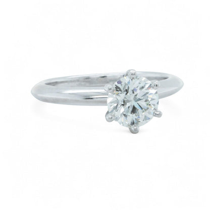 Tiffany & Co Platinum Diamond Engagement Wedding Ring Set 0.93ct I VVS2 BOX CERT