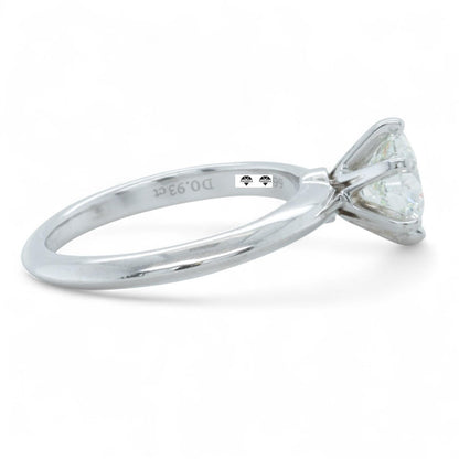 Tiffany & Co Platinum Diamond Engagement Wedding Ring Set 0.93ct I VVS2 BOX CERT