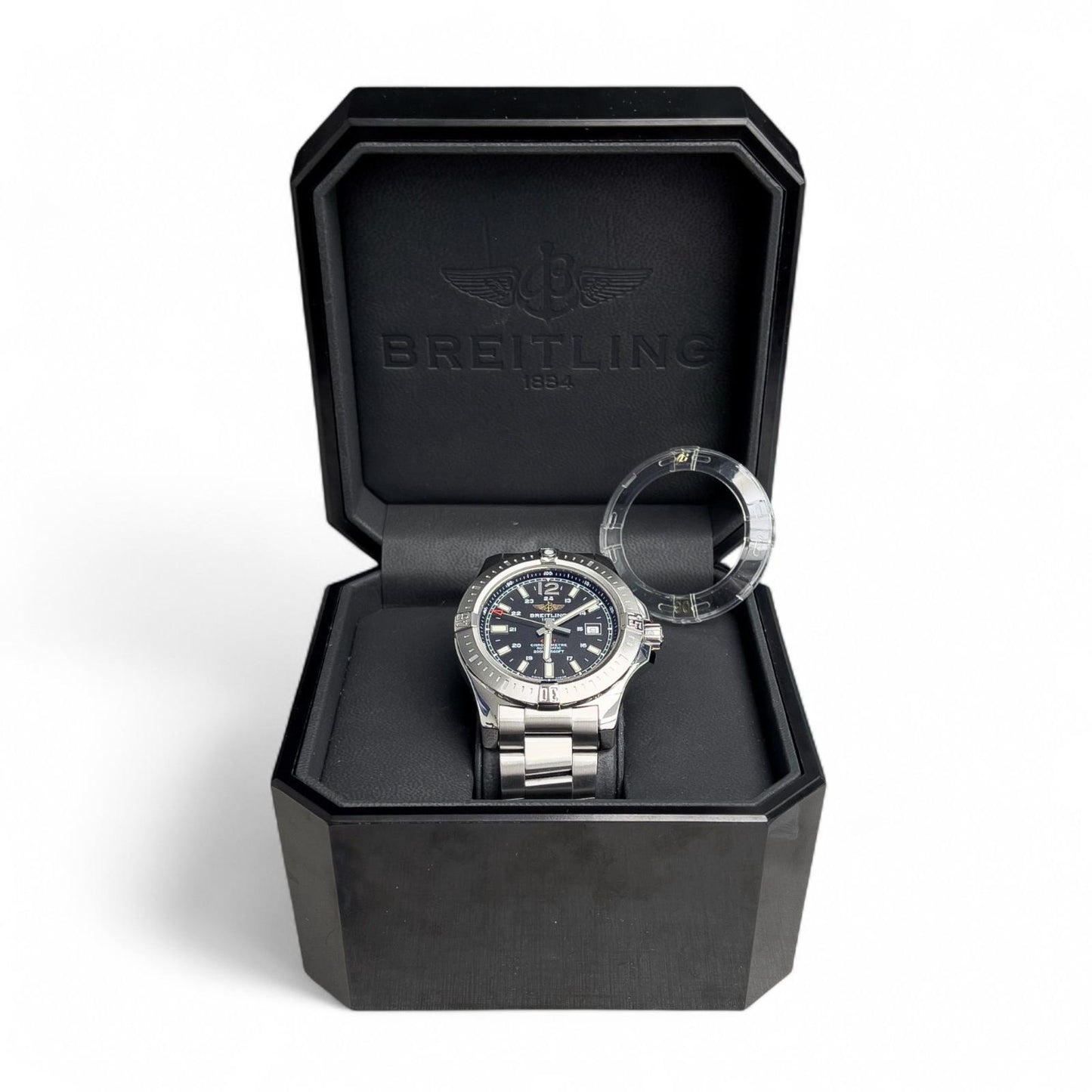 Breitling Colt Chronometer A17388 Stainless Steel Black Dial 44mm BOX + PAPERS