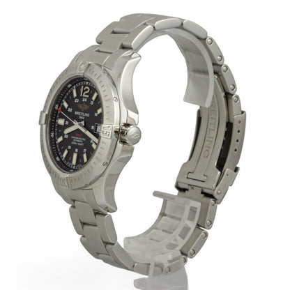 Breitling Colt Chronometer A17388 Stainless Steel Black Dial 44mm BOX + PAPERS