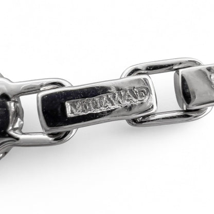 Mouawad Heidi Klum 18k White Gold Pave Diamond Clover Quatrefoil Bracelet w/ BOX