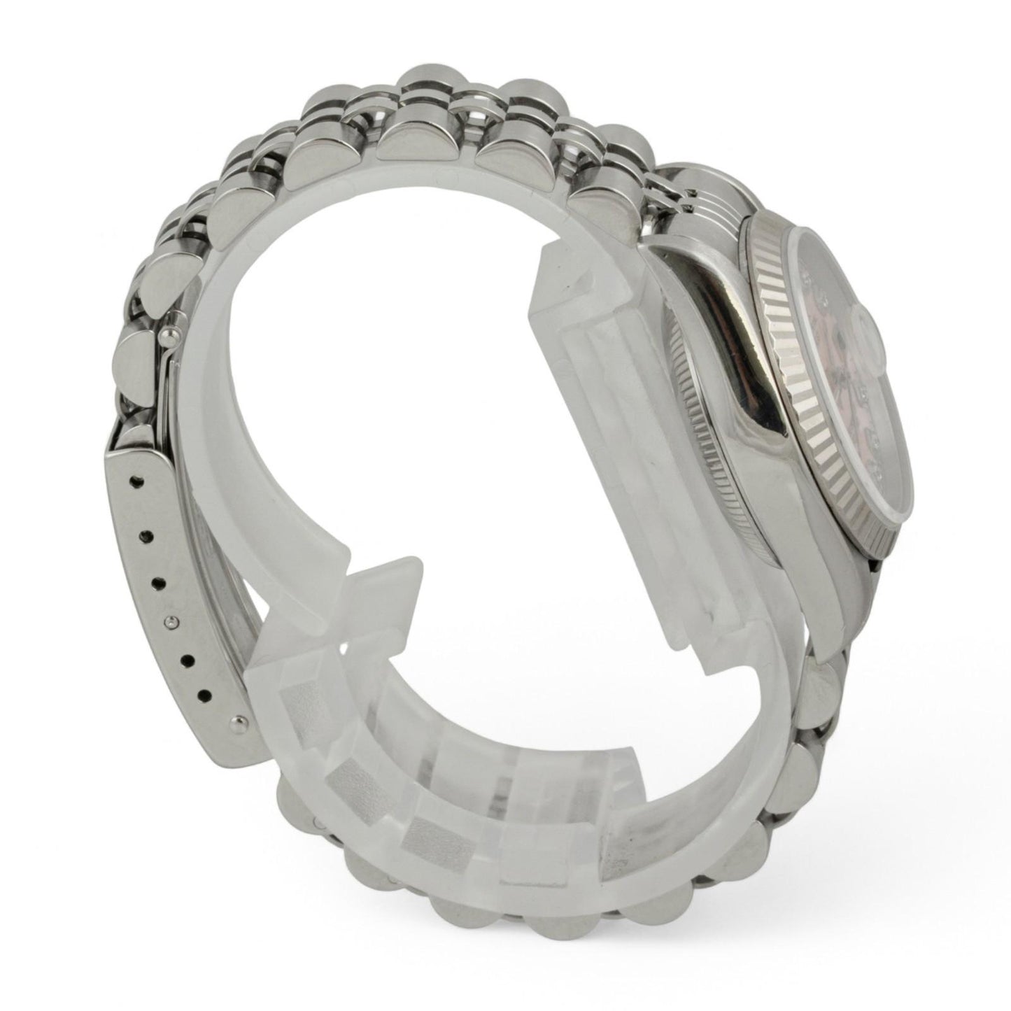 1996 Rolex DateJust 69174 Rose MOP Diamond Stainless Steel 26mm Ladies Watch BOX