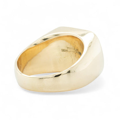Tiffany & Co. Schlumberger 18k Yellow Gold Signet Ring 17.6g NO MONO sz7 VINTAGE