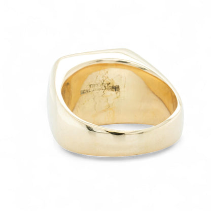 Tiffany & Co. Schlumberger 18k Yellow Gold Signet Ring 17.6g NO MONO sz7 VINTAGE