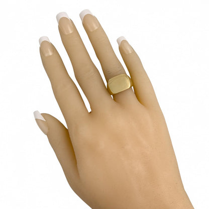 Tiffany & Co. Schlumberger 18k Yellow Gold Signet Ring 17.6g NO MONO sz7 VINTAGE