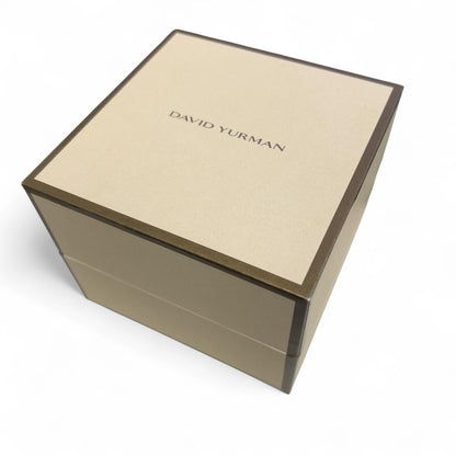 David Yurman 18k Yellow Gold Oval Cable Link 10-12mm Chain Bracelet 18" w/ BOX