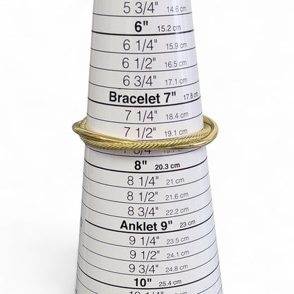 David Yurman 18k Yellow Gold Cable Crossover Interlaced Bangle Bracelet POUCH