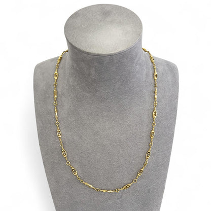 Marcus Co. 18k Yellow Gold Fancy Designer Link Necklace 24" 46.3g 5.50mm ITALY