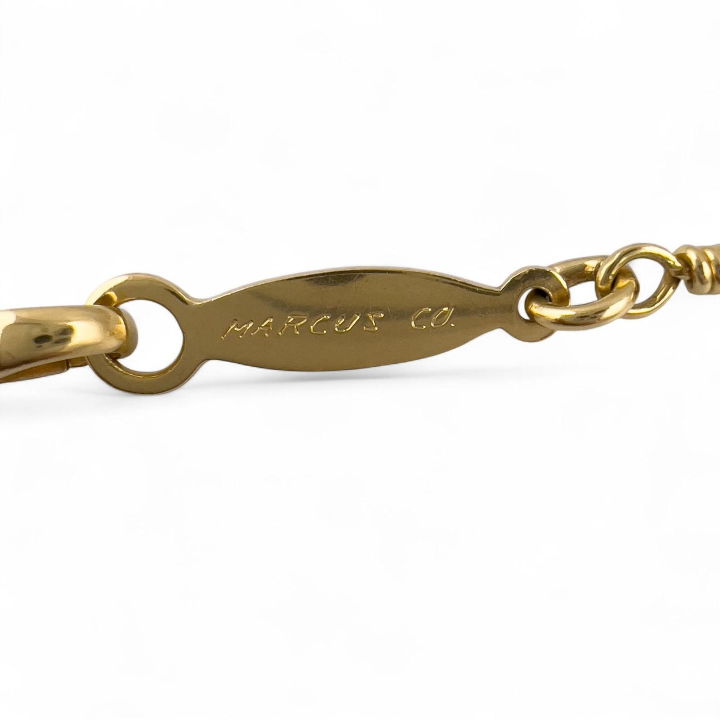 Marcus Co. 18k Yellow Gold Fancy Designer Link Necklace 24" 46.3g 5.50mm ITALY