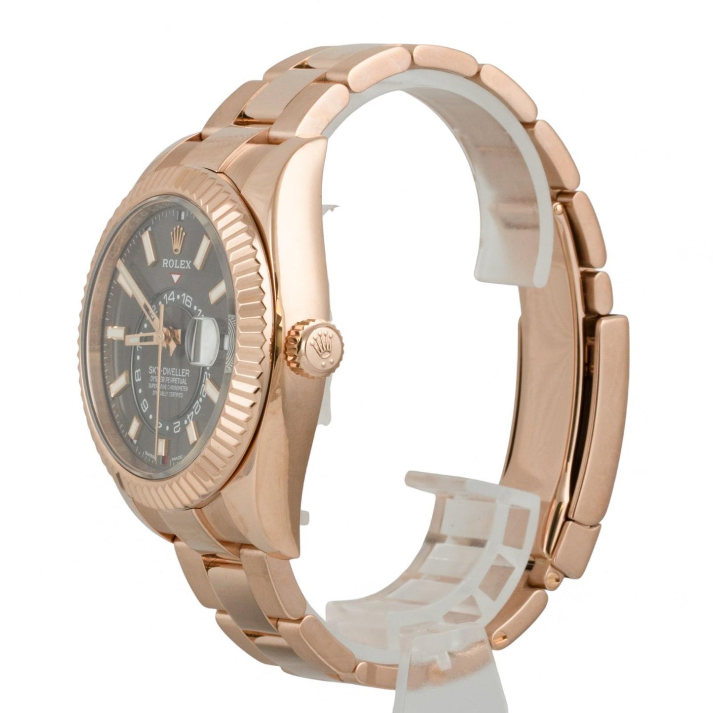 Rolex Sky-Dweller 18k Rose Gold SLATE Gray Rhodium 42mm 326935 BOX + PAPERS