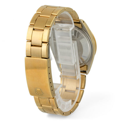 Rolex Oyster Perpetual Date 1505 Champagne 18k Gold Plated Steel 34mm VINTAGE