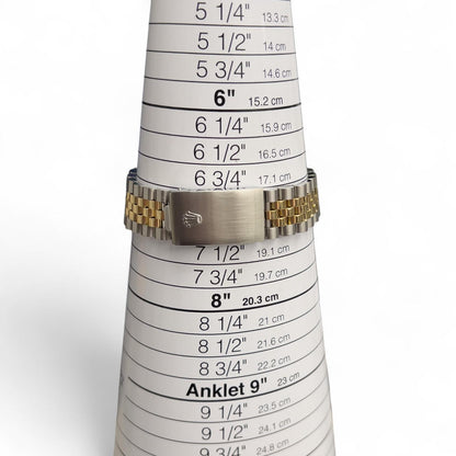 Rolex DateJust Thunderbird 16263 18k & Stainless Champagne Turn-O-Graph 36mm BOX
