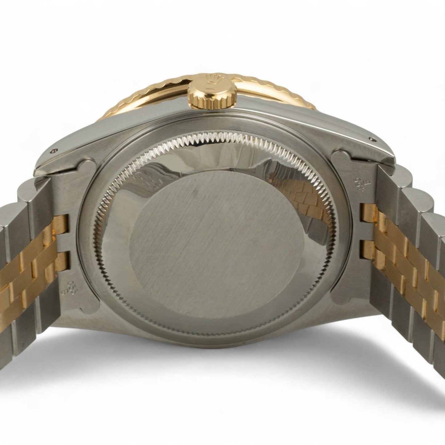 Rolex DateJust Thunderbird 16263 18k & Stainless Champagne Turn-O-Graph 36mm BOX