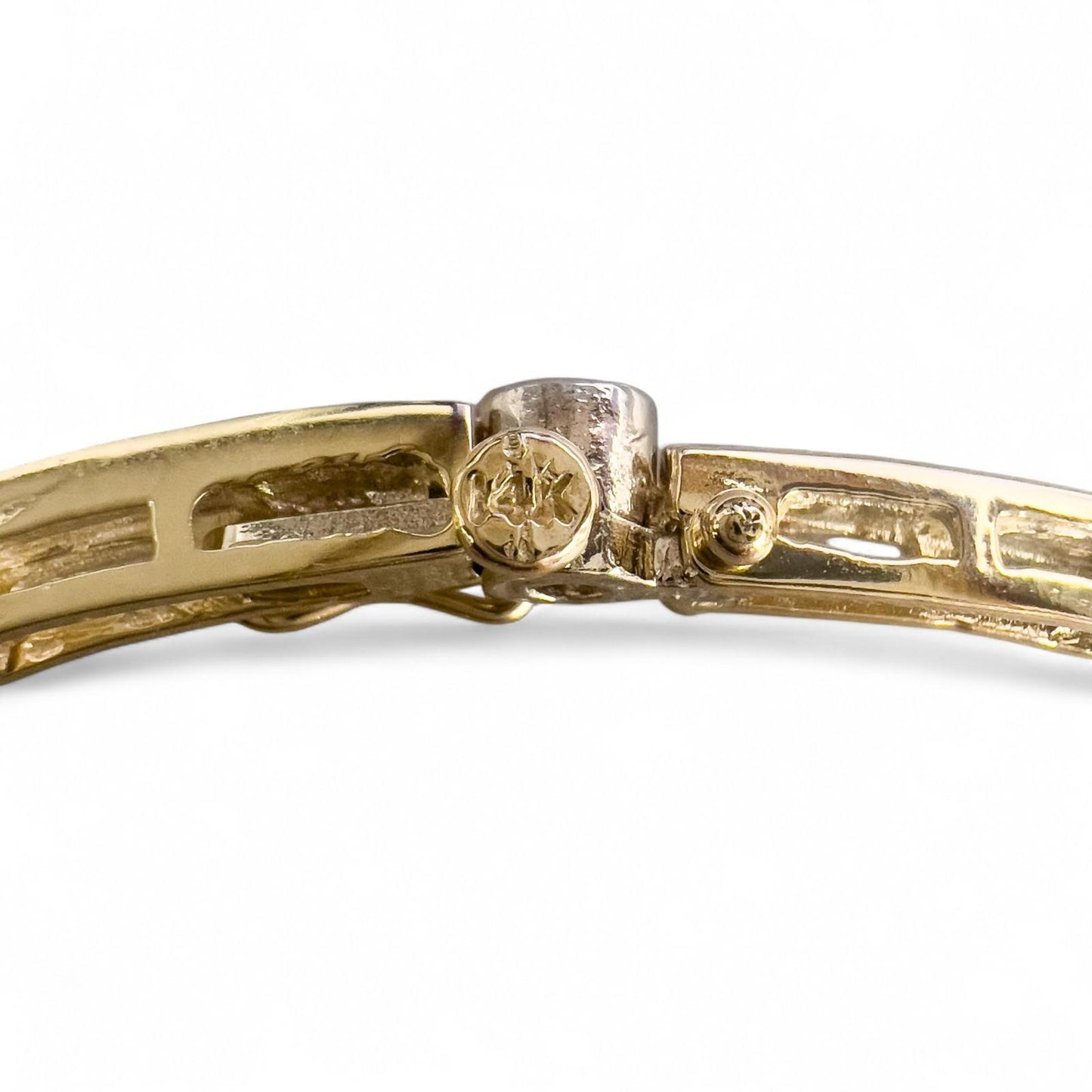 14k Yellow & White Gold Diamond 10 Station Bar Link Bracelet 1.00ctw G-H VS2-SI1