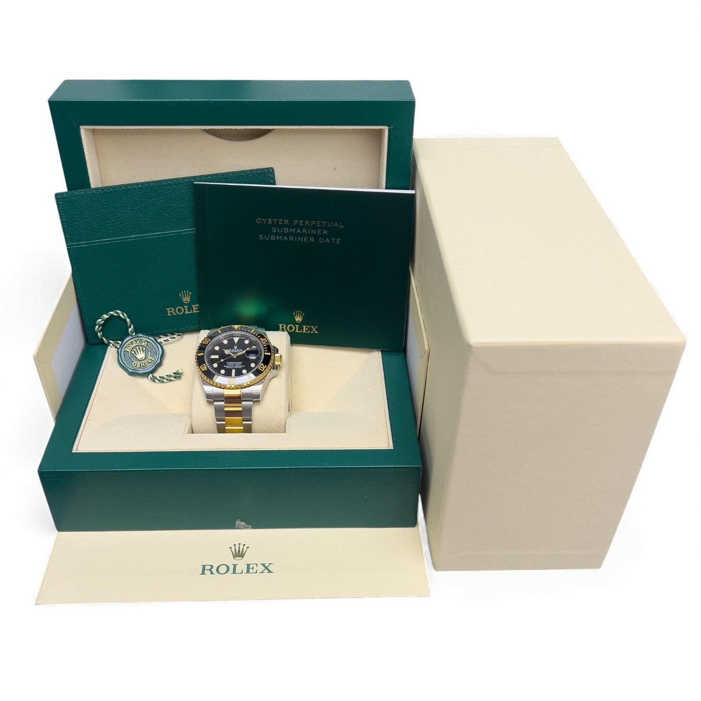 Rolex Submariner 18k Gold & Stainless Steel Black 40mm 116613 LN BOX + RECEIPT