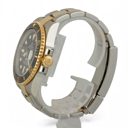 Rolex Submariner 18k Gold & Stainless Steel Black 40mm 116613 LN BOX + RECEIPT