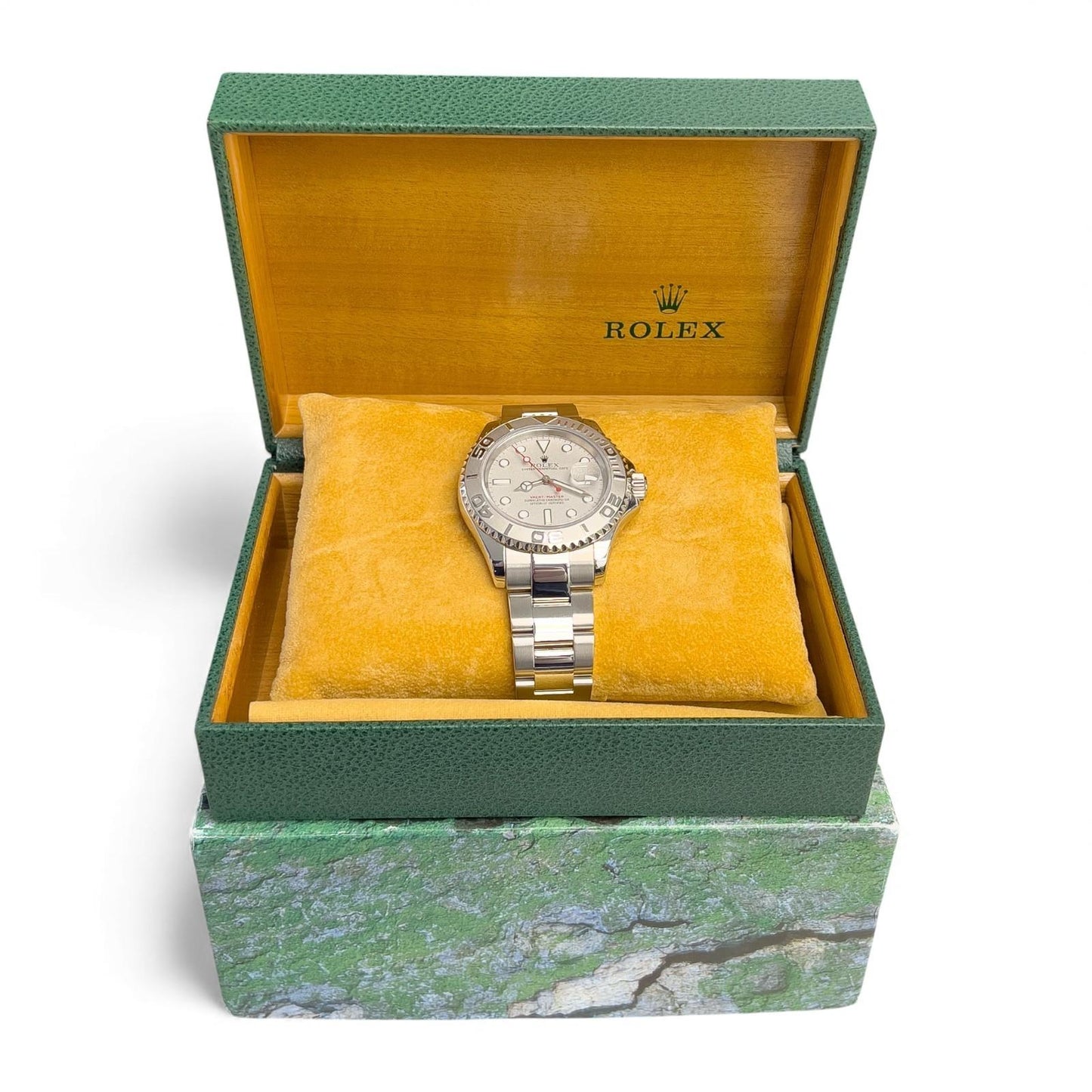 Rolex Yacht-Master YM1 Silver Dial Platinum Stainless Steel 40mm 16622 BOX + TAG