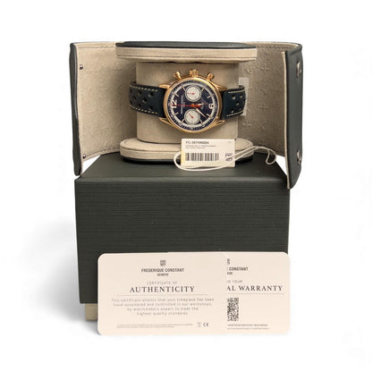 Frederique Constant Vintage Rally Healy 397HN5B4 Rose Gold-Tone 42mm BOX PAPERS