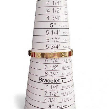 NEW STYLE Cartier Love 18k Yellow Gold Classic Bracelet Size 16 BAG RCT BOX CERT