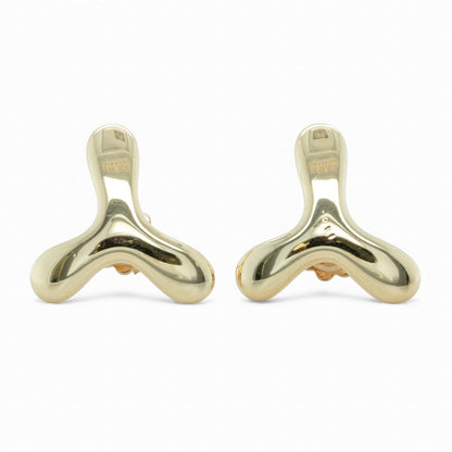 Tiffany & Co. Jacks 18k 750 Yellow Gold 18mm Earrings 7.8g RETIRED