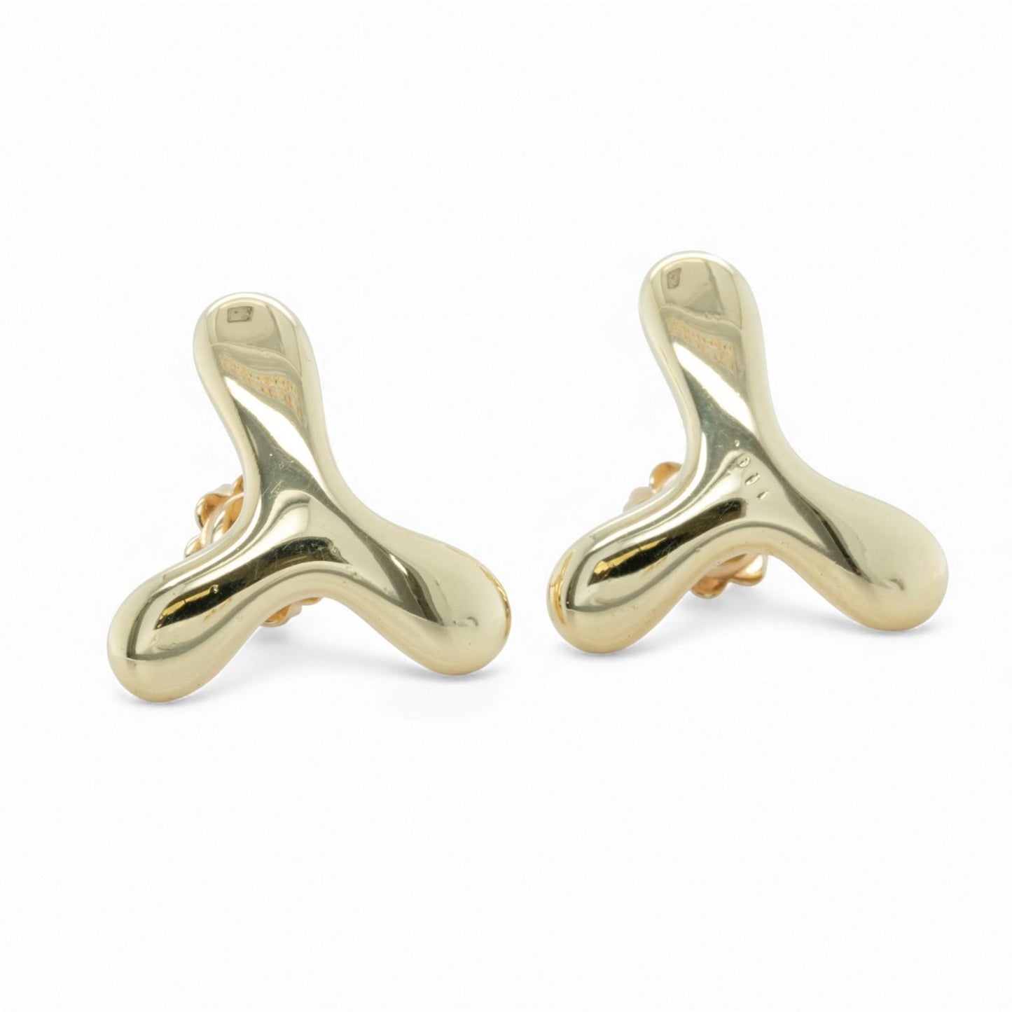 Tiffany & Co. Jacks 18k 750 Yellow Gold 18mm Earrings 7.8g RETIRED