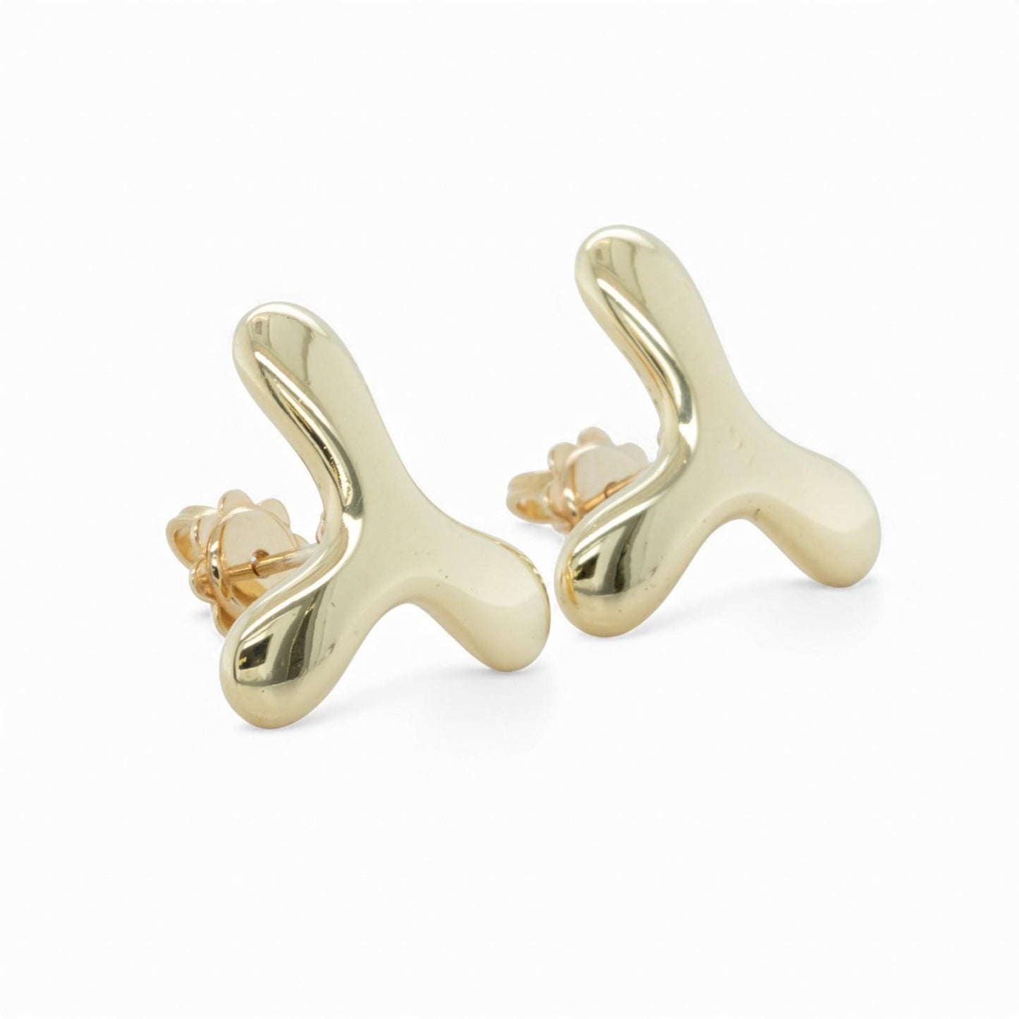 Tiffany & Co. Jacks 18k 750 Yellow Gold 18mm Earrings 7.8g RETIRED