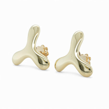 Tiffany & Co. Jacks 18k 750 Yellow Gold 18mm Earrings 7.8g RETIRED