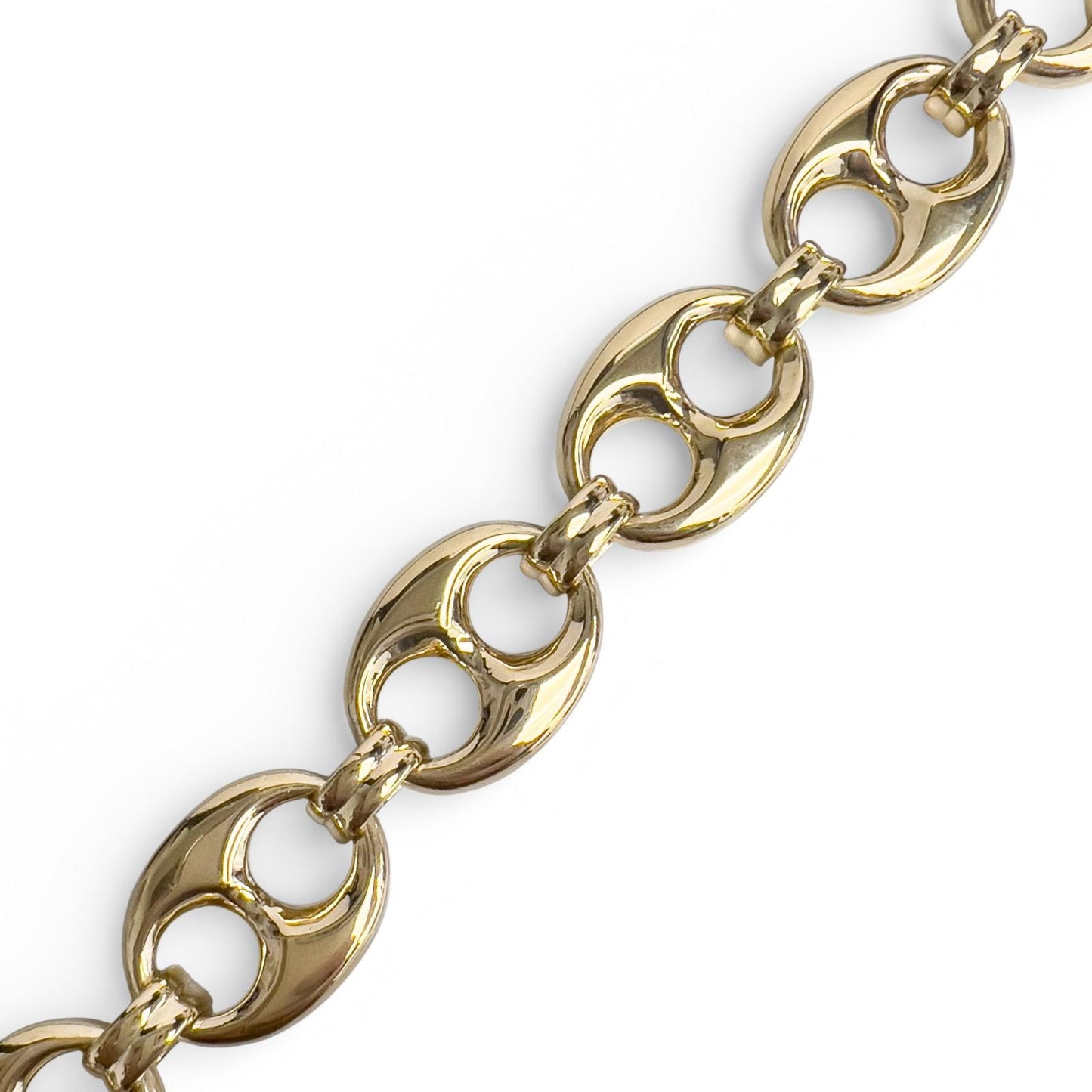 14k Yellow Gold Chunky Gucci Mariner Link 16.00mm Bracelet 10.25" 105.8g HEAVY