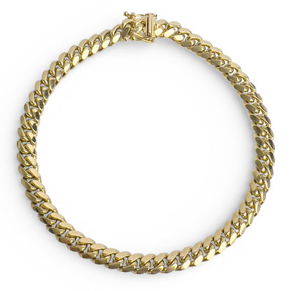 14k Yellow Gold Miami Cuban Link 6.00mm Chain Bracelet 8.75" 26.2g