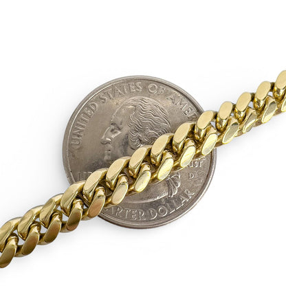 14k Yellow Gold Miami Cuban Link 6.00mm Chain Bracelet 8.75" 26.2g