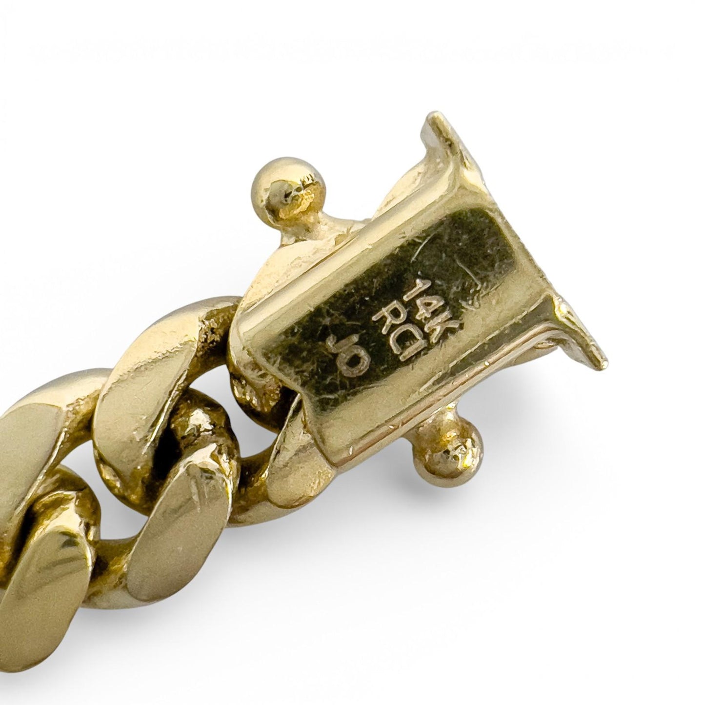 14k Yellow Gold Miami Cuban Link 6.00mm Chain Bracelet 8.75" 26.2g