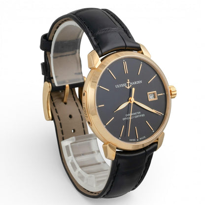 Ulysse Nardin Classico San Marco 18K Yellow Gold 40mm Auto 8156-111 w/ BOX