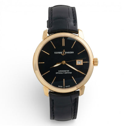 Ulysse Nardin Classico San Marco 18K Yellow Gold 40mm Auto 8156-111 w/ BOX