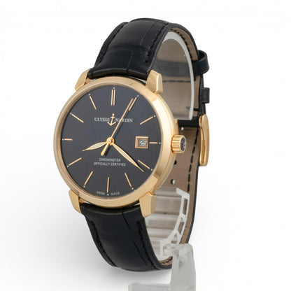 Ulysse Nardin Classico San Marco 18K Yellow Gold 40mm Auto 8156-111 w/ BOX