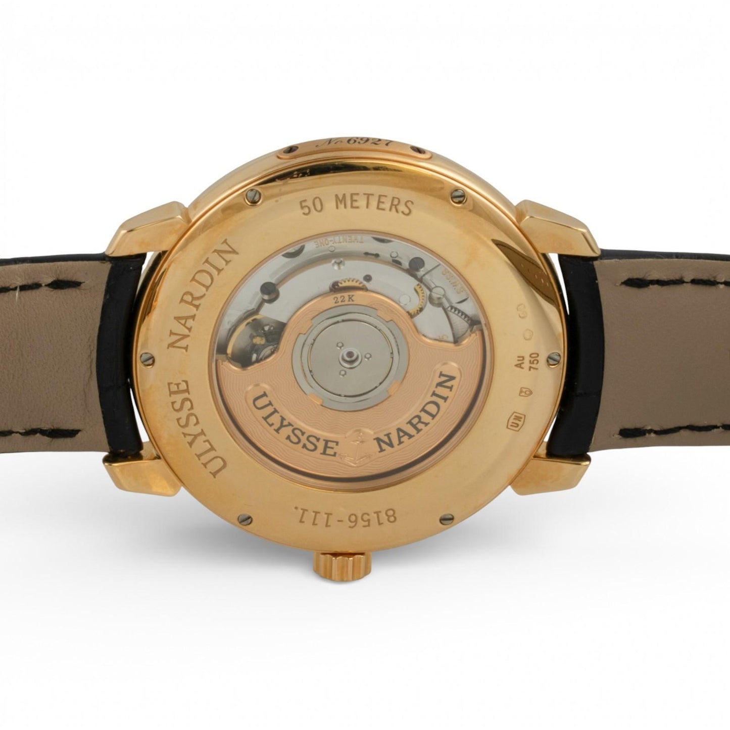 Ulysse Nardin Classico San Marco 18K Yellow Gold 40mm Auto 8156-111 w/ BOX